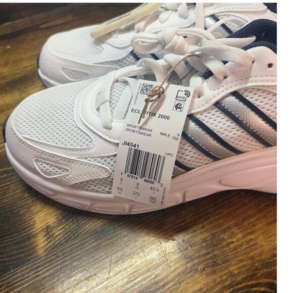Adidas White‎ And Blue Sneakers Size 9.5 main image 5
